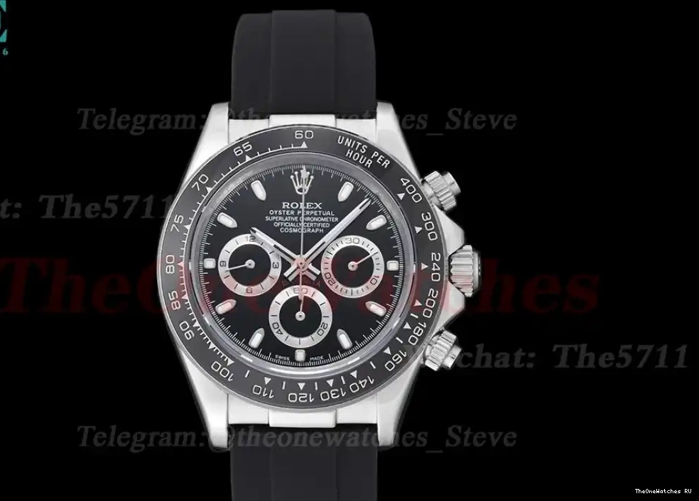 SS RU Daytona GDF Dial A3836 40mm Black 0416